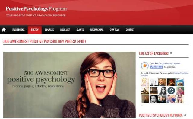 500 Positive Psychology Pieces