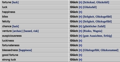 Glueck - Luck